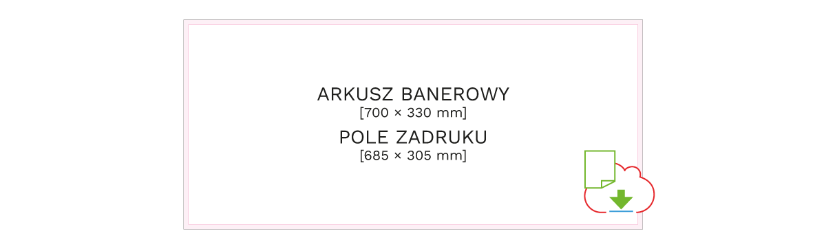 Arkusz banerowy 700 x 330 mm